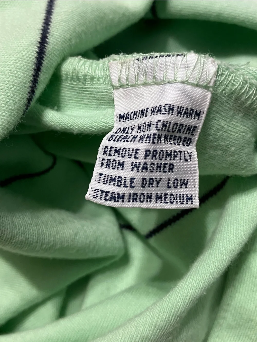 Polo by Ralph Lauren Polo Shitt Men’s. 2XL Mint Green Navy Strioed Big Pony